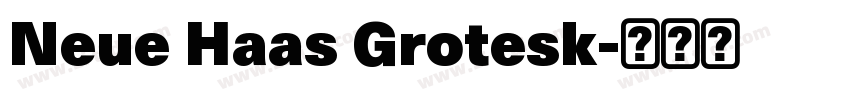 Neue Haas Grotesk字体转换